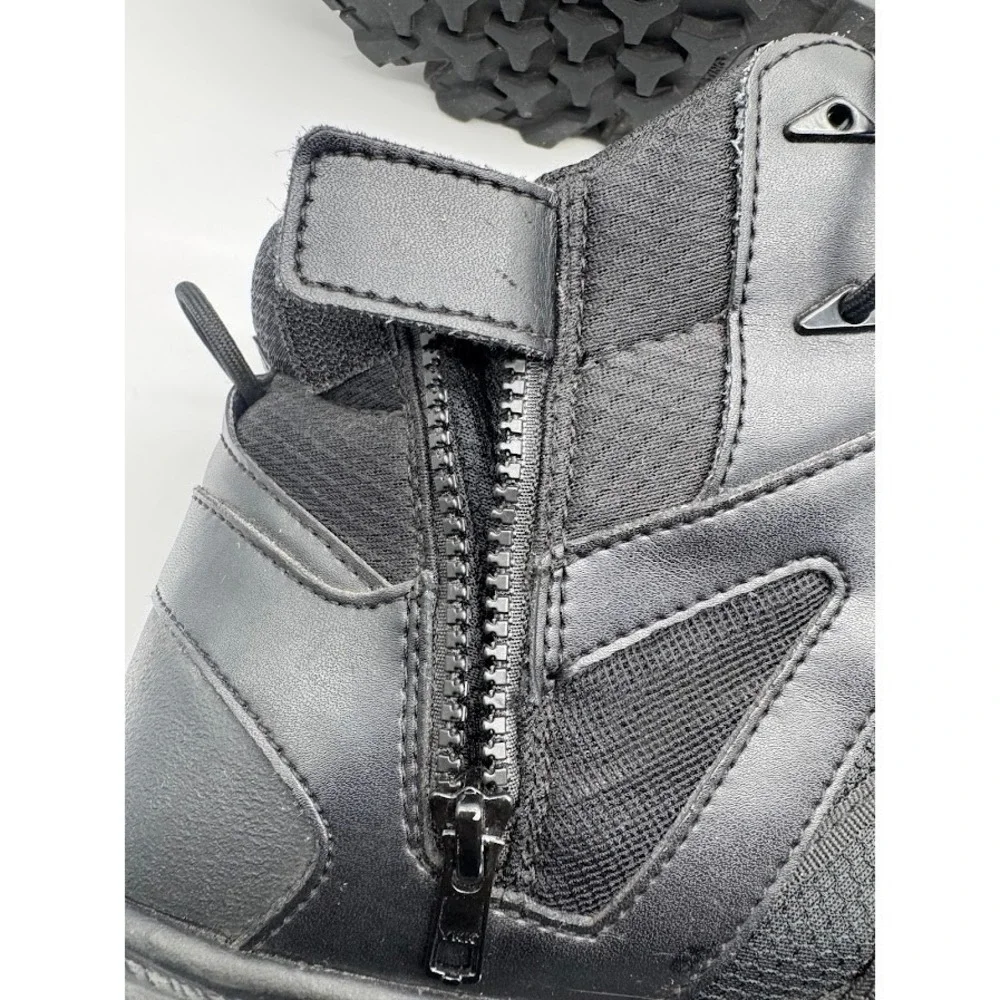 Reebok Tactical Side-Zip Waterproof Duty Boots Mens Black‎ Leather Mesh Size 13